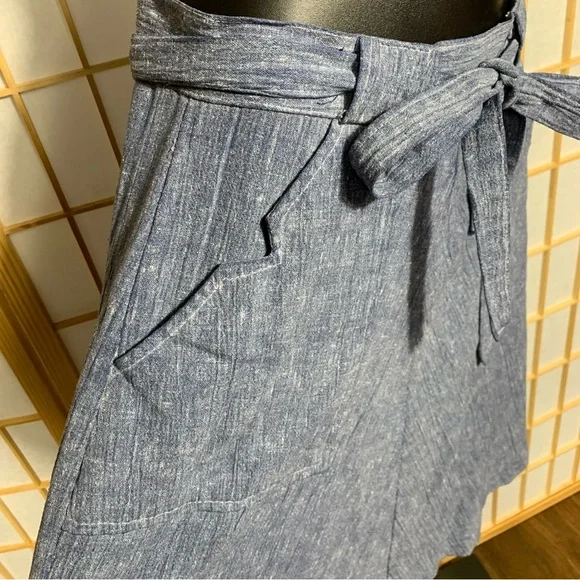 True Vintage 70s Wrap Skirt, S, Pockets! - Picture 6 of 11